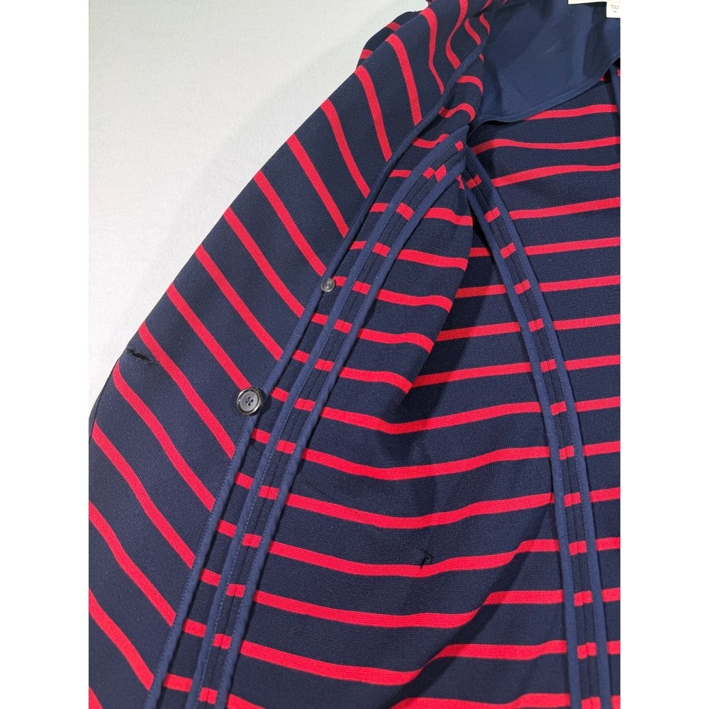 Veronica Beard Fontana Dickey Blazer Women's Medium Navy Red Striped Knit USA - Picture 14 of 16